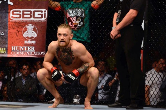 Conor McGregor before the fight