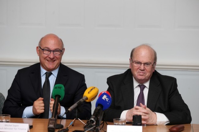 French Minister Michel Sapin in Ireland