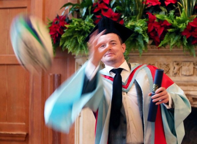 Brian O'Driscoll attends a photocall after the ceremony