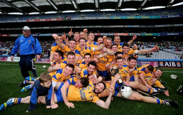 Portumna players celebrate after the game