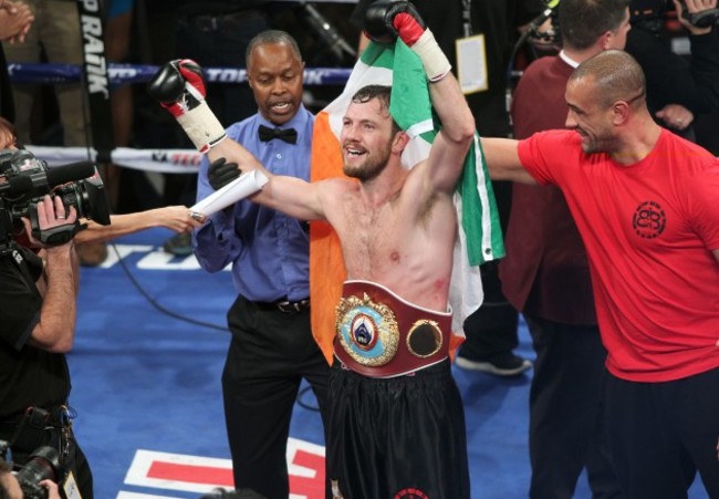 Andy Lee celebrates winning