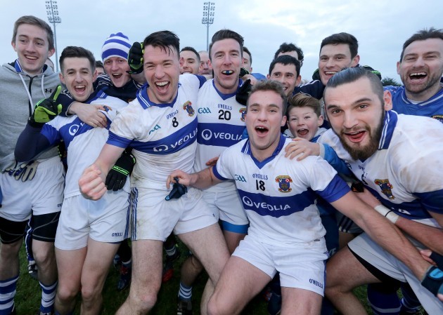 St Vincent's players celebrate victory
