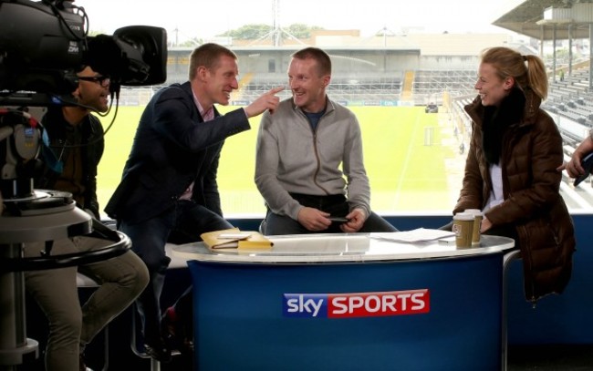 Jamesie OÕConnor and Ollie Canning with presenter Rachel Wyse