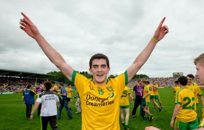 Stephen McBrearty celebrates