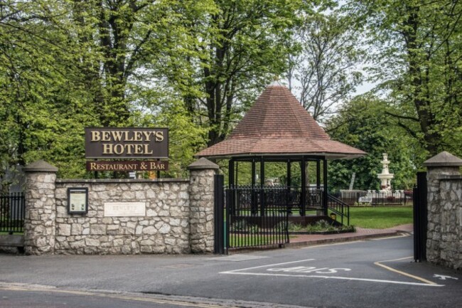 Outside Bewley's Hotel in Ballsbridge, Dublin