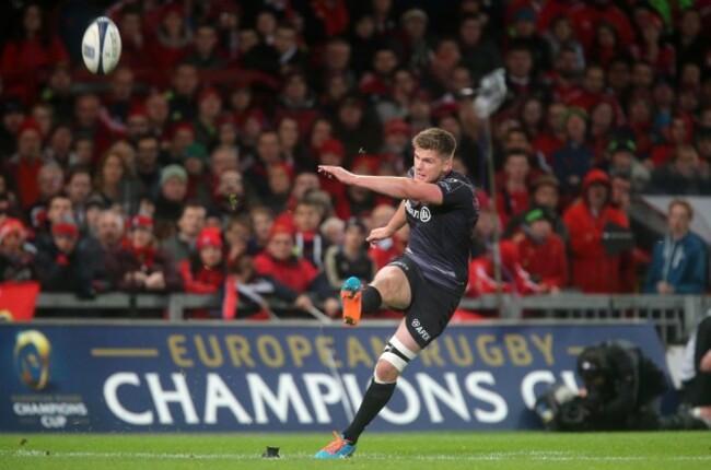 Owen Farrell kicks