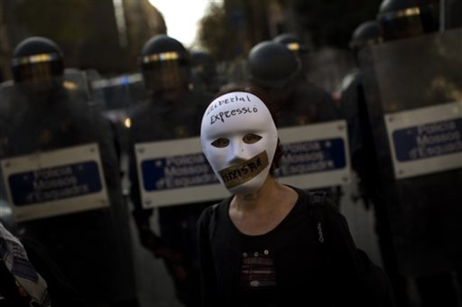 Spain Protest Fines