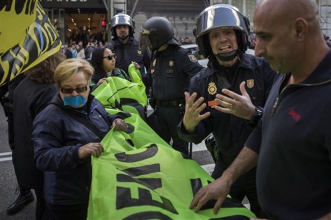 Spain Protest Fines