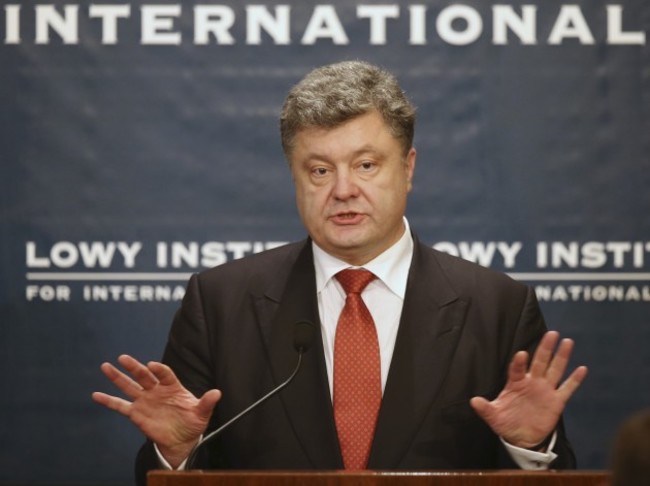 Australia Ukraine Poroshenko