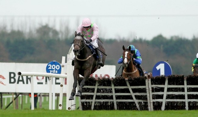 Ruby Walsh onboard Kalkir clears the last on the way to winning