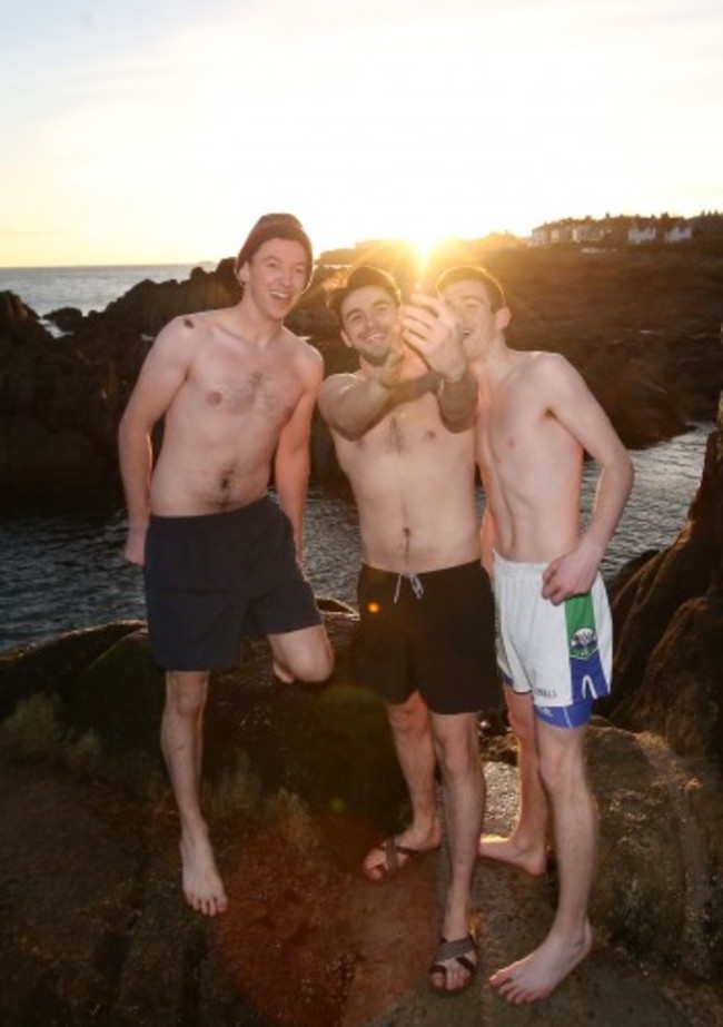 Christmas Day Forty Foot Swim. Picture