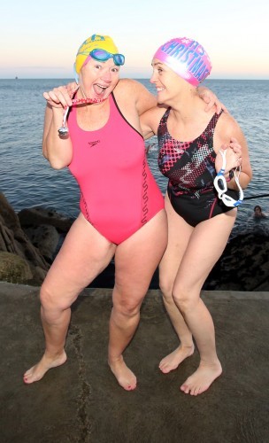 Christmas Day Forty Foot Swim. Picture