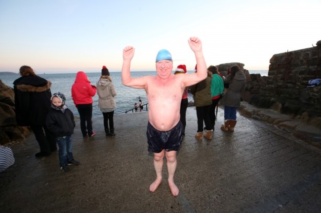Christmas Day Forty Foot Swim. Picture