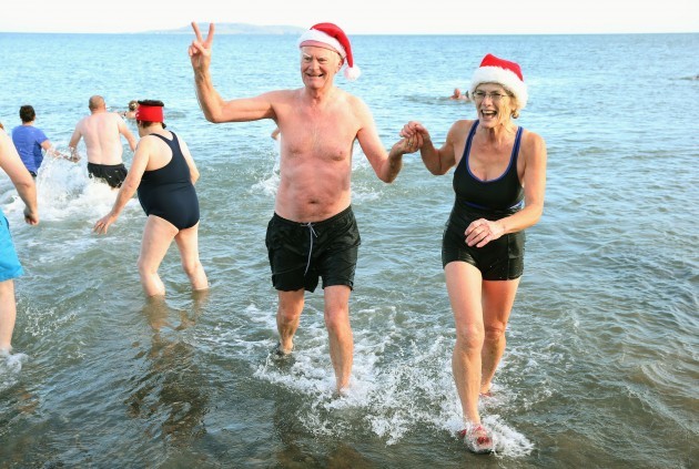 Christmas Day swim at Portmarnock