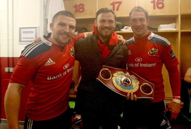 Andy Lee with Andrew Conway and Jonhe Murphy