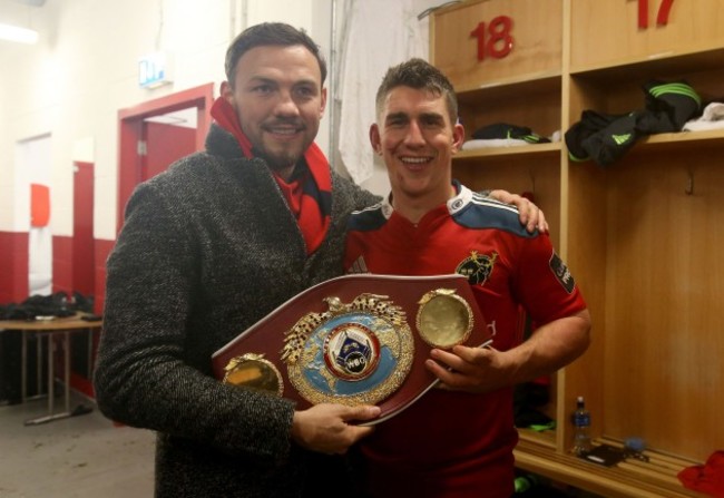 Andy Lee with Ian Keatley