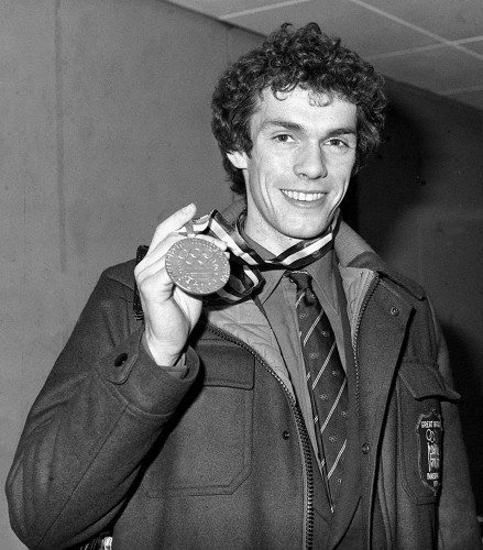 John Curry with medal