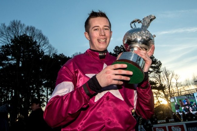 Bryan Cooper celebrates winning