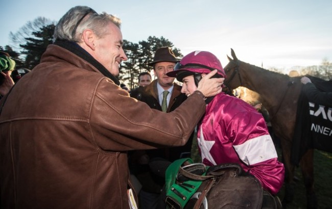 Bryan Cooper celebrates with Owner Michael O'Leary