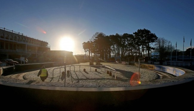 General view from Leopardstown racecourse this morning