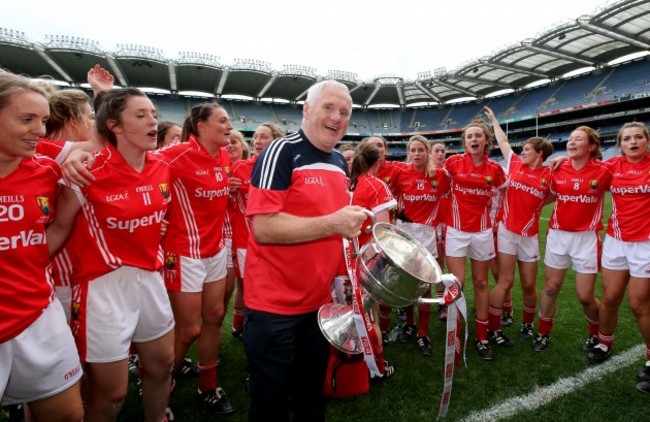 Eamon Ryan celebrates with The Brendan Martin Cup