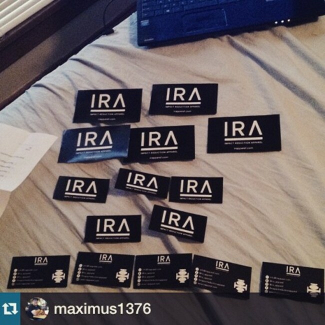 #Repost from @maximus1376 with @repostapp is locked and loaded with sticks! For those of you who have messages us earlier this week the majority of you have been added to our mailing list and we will get some stickers out next week! Also, some Street Team members have asked about getting to the next level! We are reviewing all posts and will be notifying those who have gone on to the next level and get them dialed. Thanks everyone and enjoy the holidays with friends and family! #IRA #cushionyourdome #aspringonehateus #IRAapparel --- #IRAStreetTeam