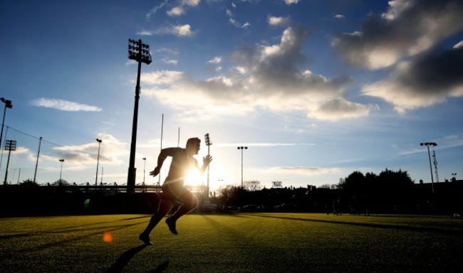 Cian Healy during his fitness training