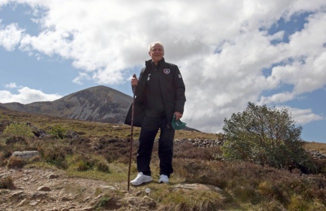 Giovanni Trapattoni on Croagh Patrick