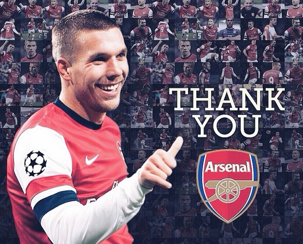 Podolski Bids Emotional Farewell To Arsenal Fans As He Completes Inter Milan Move