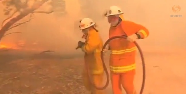 australia fires reuters vid