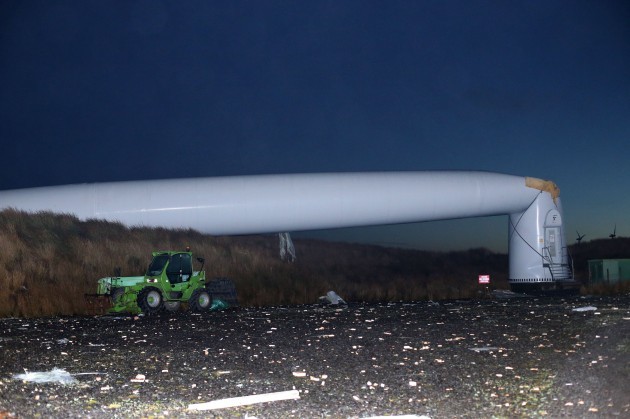 Collapsed turbine