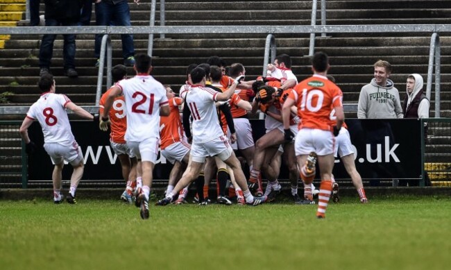 Tempers flare during the game