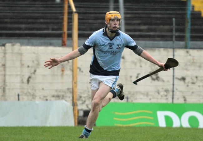Adrian Breen celebrates scoring a late goal