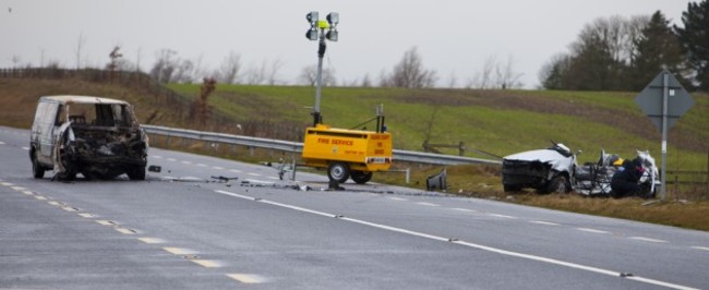 7/12015. Kildare Crash. The van and car which were