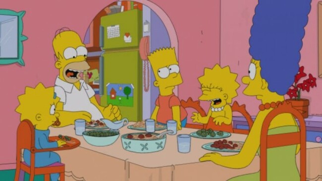 simpsons family dinner2