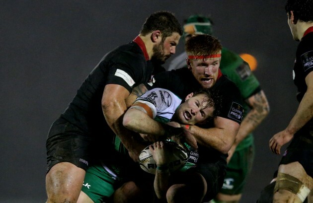 Ross Ford and Roddy Grant tackle Kieran Marmion