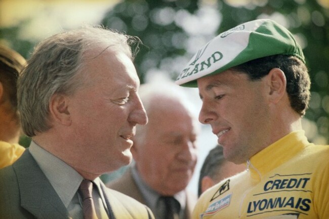 Charles Haughey and Stephen Roche