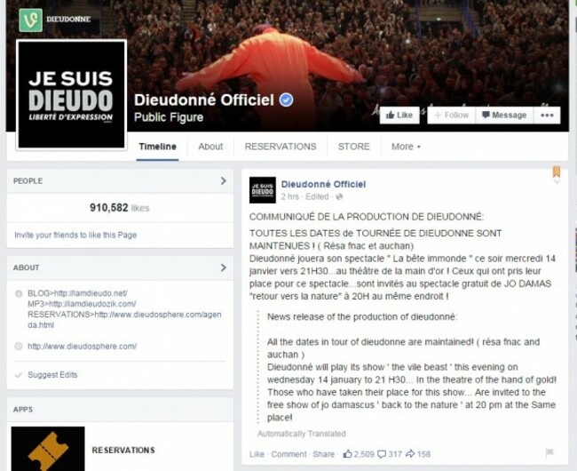 dieudonne facebook