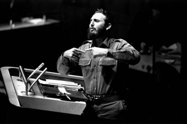 CASTRO SPEAKS BEFORE UN