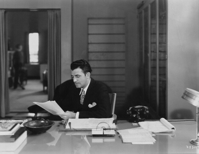Art Director Cedric Gibbons in His Office
