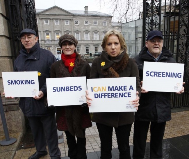 Frank Cox (lung) Sheona Foley (skin) Gillian O'Dowd (breast) and James Cluskey (bowel) 1