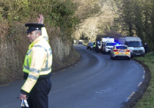 Marian Power Search. Pictured Gardai,