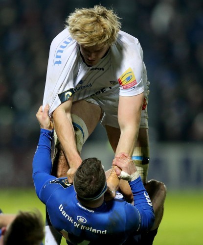 Fergus McFadden and Richie Gray clash off the ball