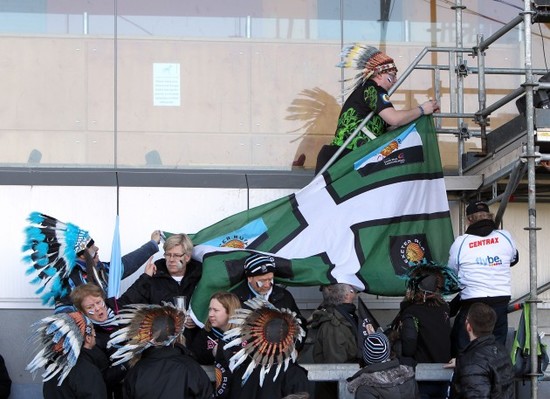 Exeter fans ahead of the game