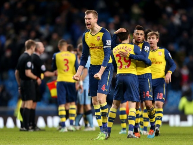 Soccer - Barclays Premier League - Manchester City v Arsenal - Etihad Stadium