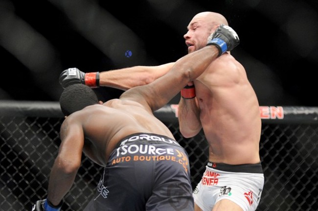 Sean Spencer lands one on Cathal Pendred