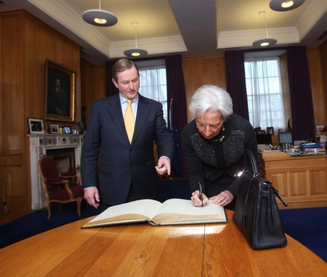 An Taoiseach Enda Kenny pictured with I