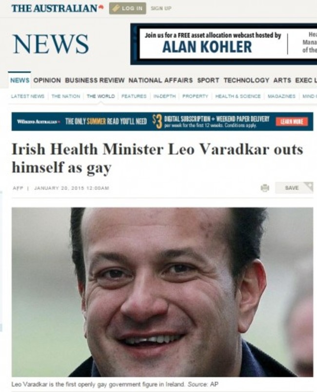 varadkar australian