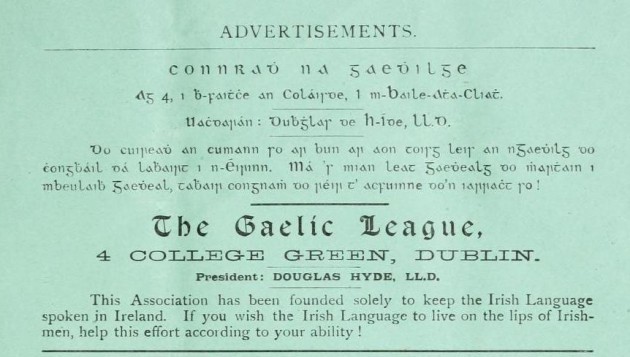 Gaelic_League_advert_in_Gaelic_Journal_1894