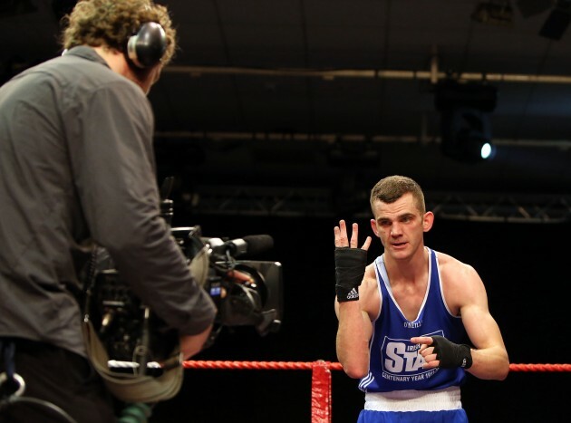 Adam Nolan (Blue) celebrates